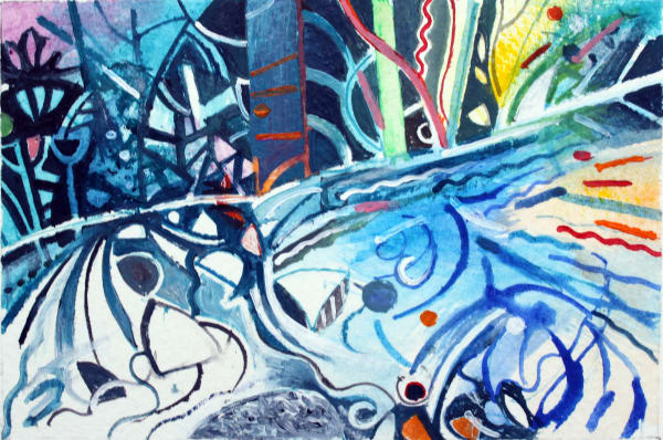 David Wiseman RWS, Woodland Water Abergavenny