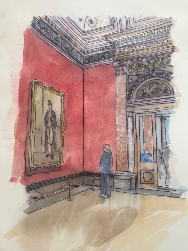 Thomas Plunkett PPRWS Hon. RE, National Gallery Interior I