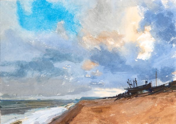 John Newberry RWS, Evening Clouds, Deal Beach