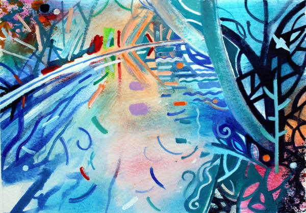 David Wiseman RWS, Woodland River Walk Gower