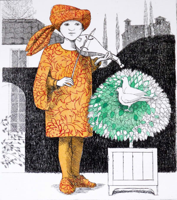 Frans Wesselman RE, Boy with Rebec