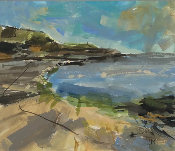 Lucy Marks RWS, Talland Beach, near Polperro