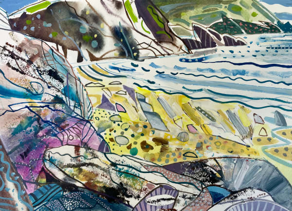 David Wiseman RWS, Rocky Beach Hope Cove