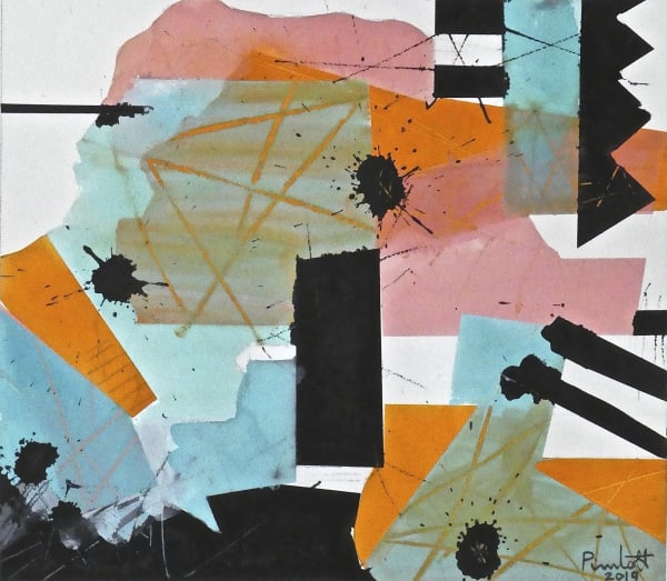 Geoffrey Pimlott Hon Ret RWS, Orange Scratched Black