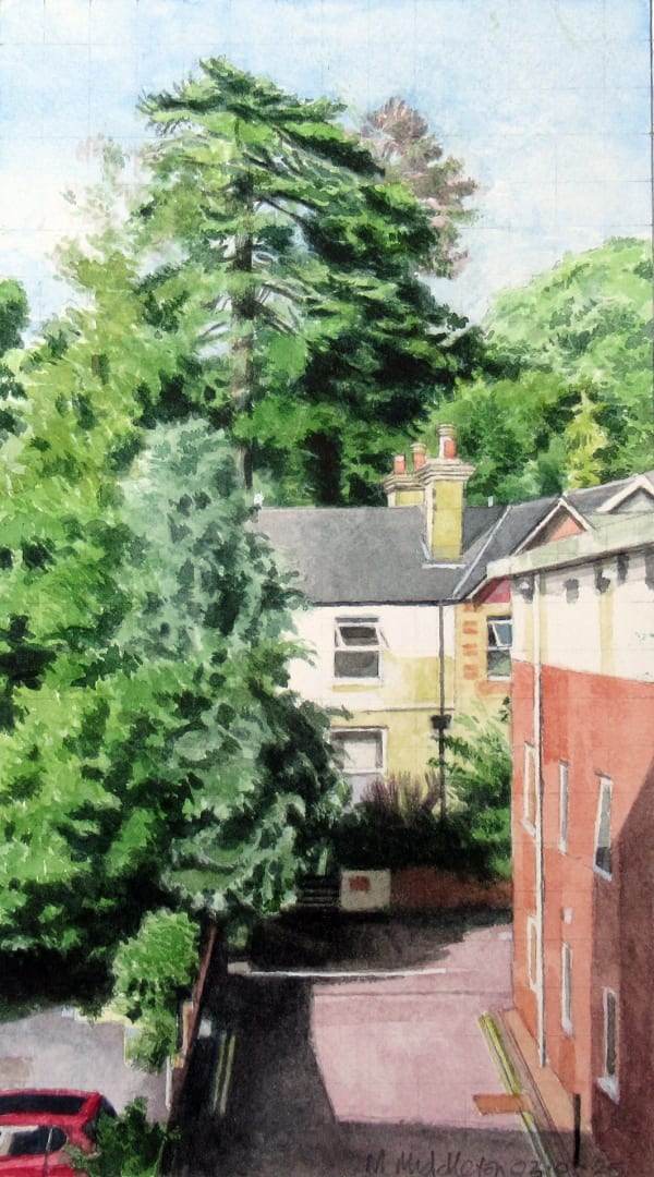 Michael Middleton RWS RE, From the hotel window Exeter