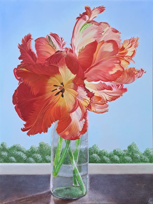 Anja Jager, Flesje papegaaitulpen, 2025