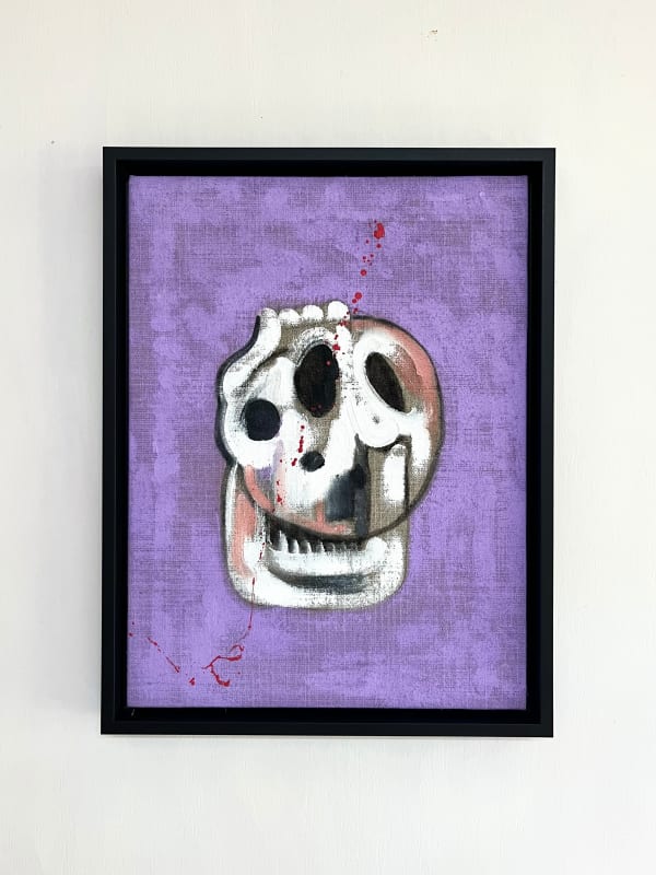 William Rosewood, "Skull Study" III (Dark Purple), 2024