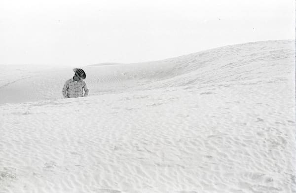 Thomas Hoepker, Cowboy in Dunes, White Sands National Park, USA, 1963