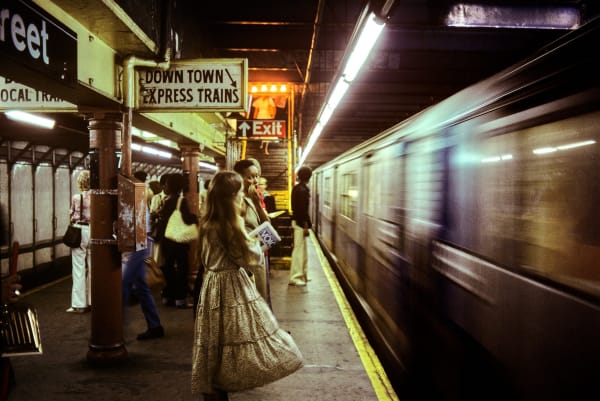 Willy Spiller, Downtown Express 72nd St. Station, Subway New York, 1977