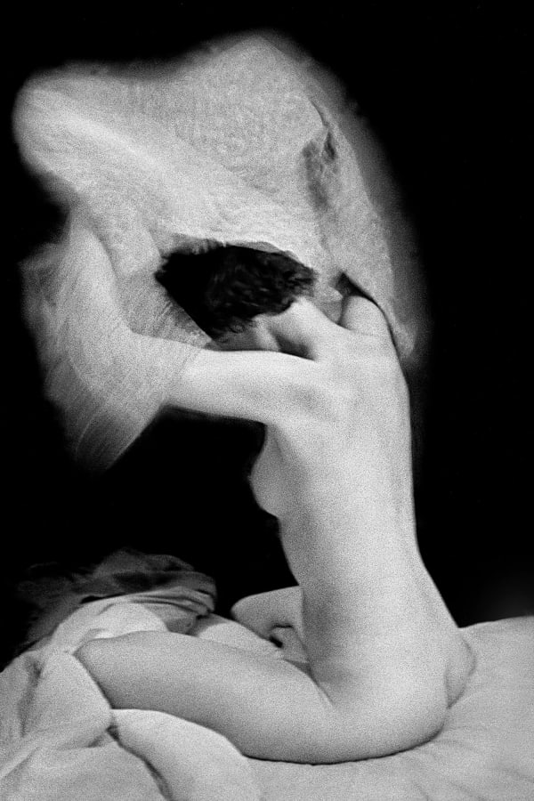 René Groebli, Sitzender Akt (#521), Paris, Das Auge der Liebe, Vintage, 1952
