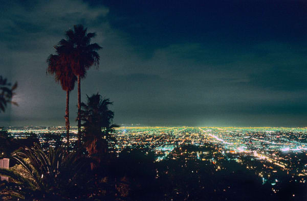 Willy Spiller, Night view from Mulholland Drive, Los Angeles, 1981