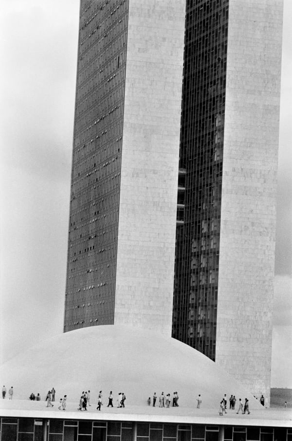 René Burri, National Congress building by Oscar Niemeyer, Brasilia, Brazil, Vintage, 1960