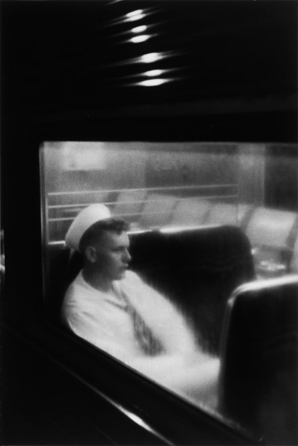 Louis Stettner, Sailor in Train, Penn Station, 1958