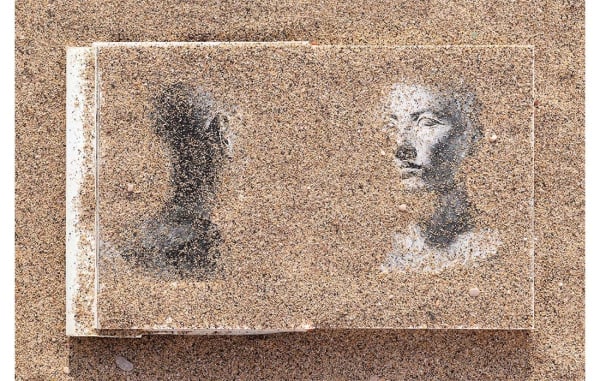 Laurence Aëgerter, Tête Salt, from the series Louvre Plage - Sables, 2022