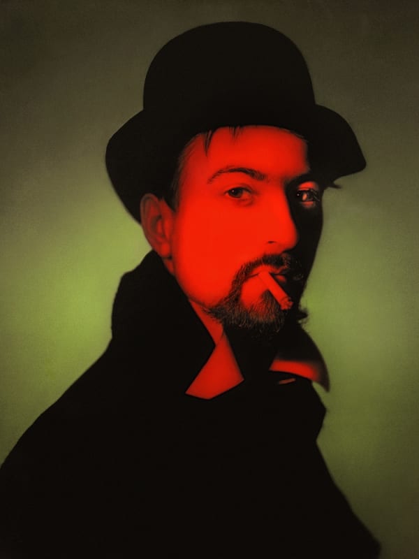 René Groebli, Red man, studio photograph/Der rote Mann (D15), Studioaufnahme, Zürich, 1957