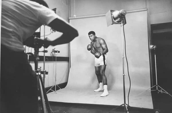 Thomas Hoepker, Ali in a photo studio, Chicago, Vintage, 1966