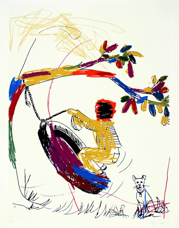 Glenn Ligon, Boy on Tire, 2004