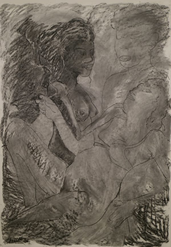 Robert Colescott, Ladies in Waiting, 1986