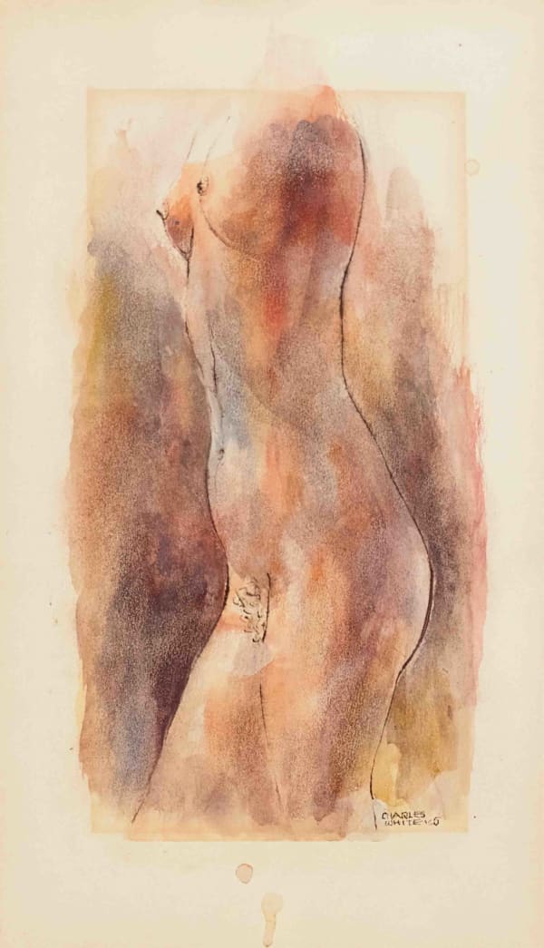 Charles White, Nude, 1965