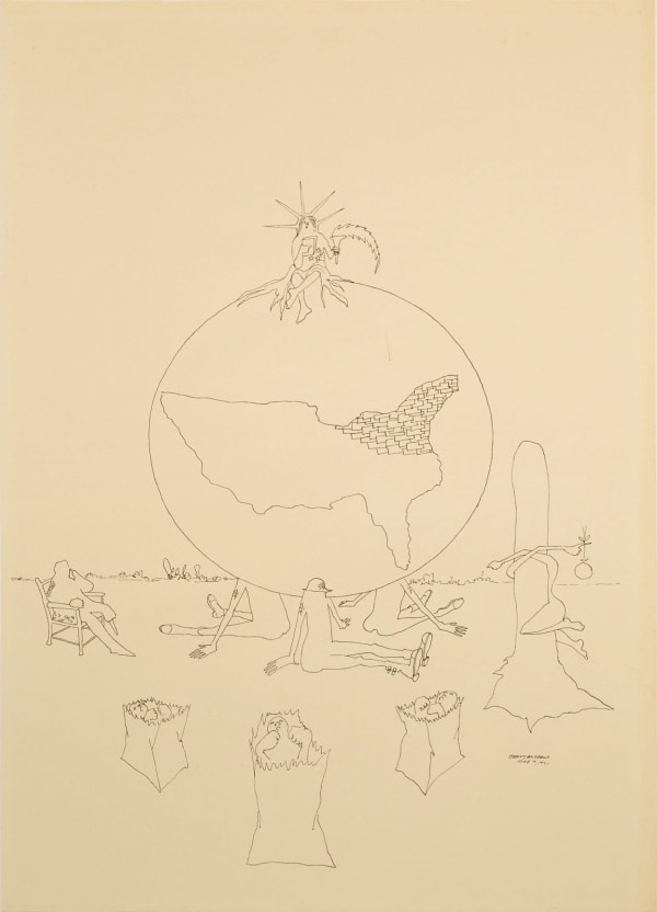 Benny Andrews, Liberty on World Number 1, 1971