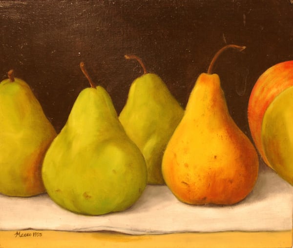 Maceo Mitchell, Four Pears and Two Partial Apples, 1995