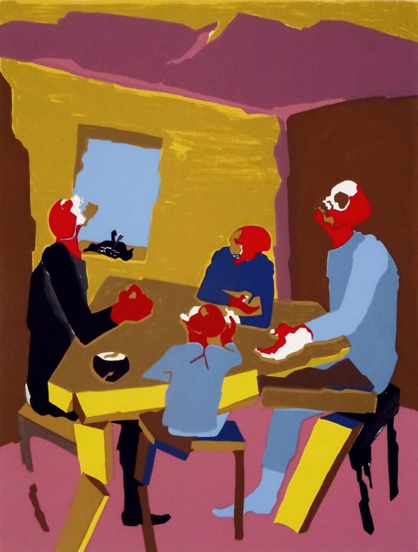 Jacob Lawrence, Family, 1983