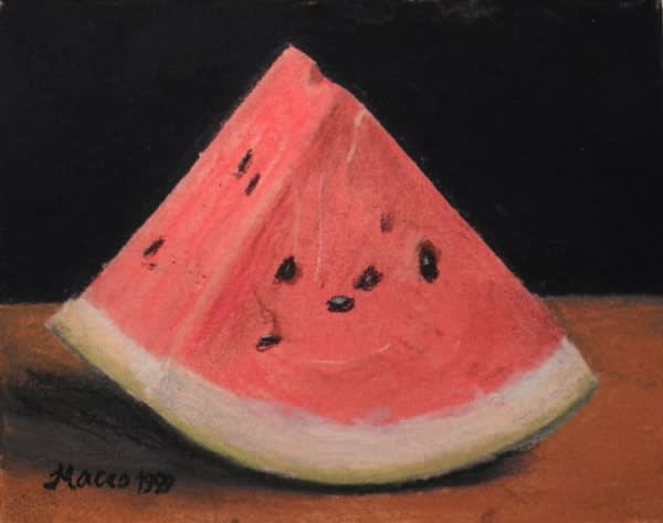 Maceo Mitchell, Watermelon on Black, 1999