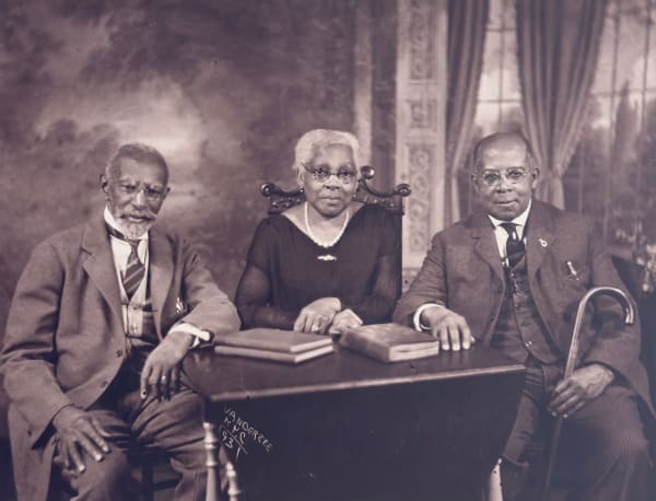 James Van Der Zee, XV: Portrait of Two Brothers and Their Sister, Harlem, 1931 (Printed in 1974)
