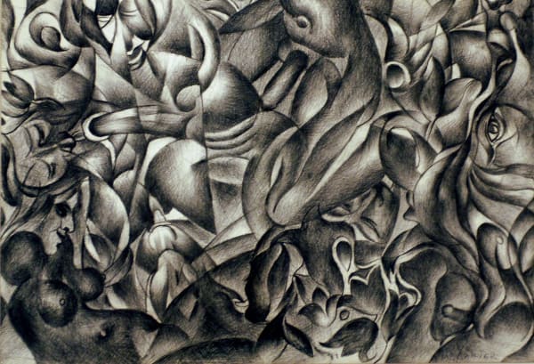 William Carter, Erotic Pencil Sketch, ca. 1987