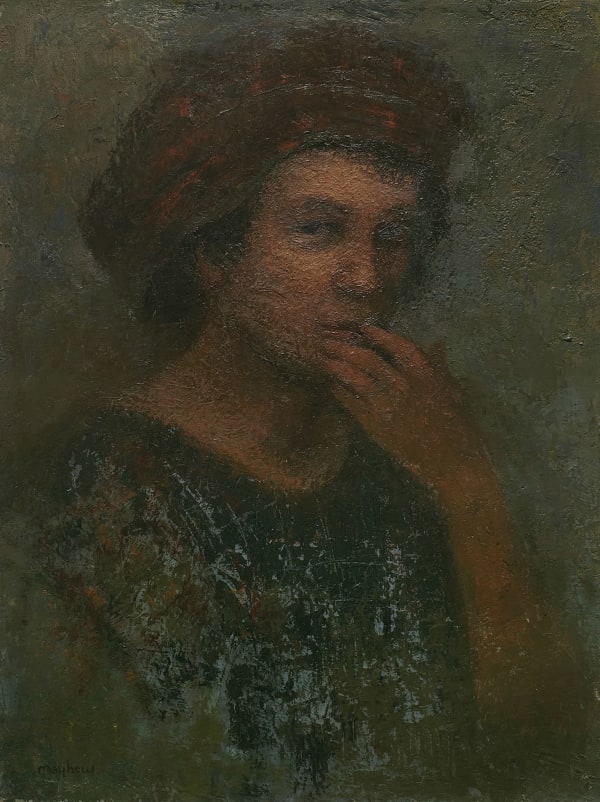 Richard Mayhew, Portrait of a Young Man, ca. 1950s