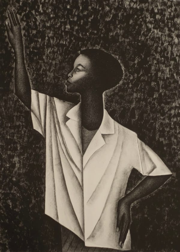 Elizabeth Catlett, Waving, 1989