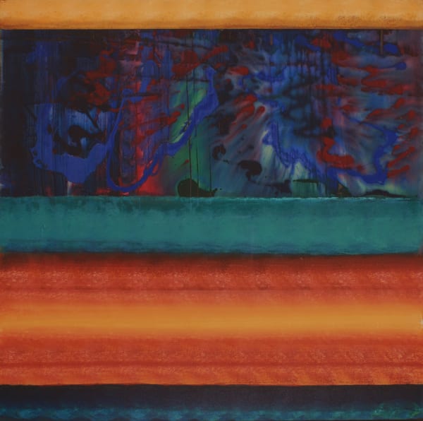 Emilio Cruz, Blue Painting Sharsville - Reincarnation, 1973