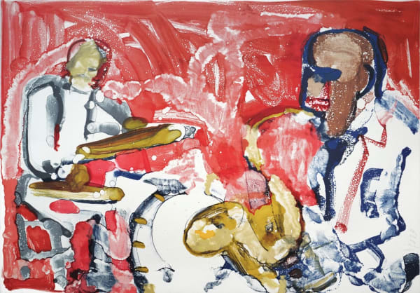 Romare Bearden, Out Chorus (Rhythm Section) from Jazz Series, 1979