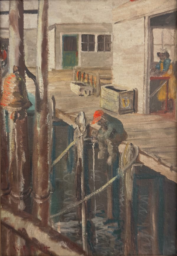 William Edouard Scott, On the Pier, ca. 1940