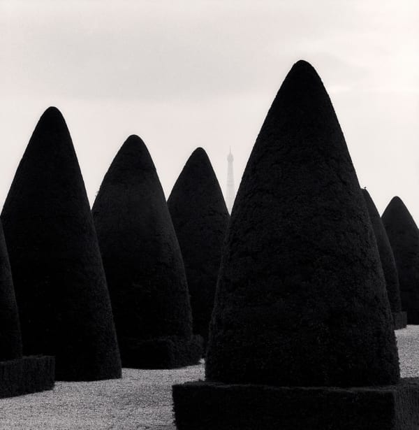 Michael Kenna, Hedges and Tower, Saint Cloud, France, 1988