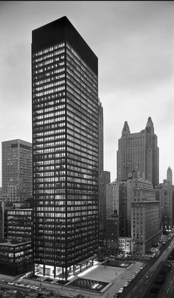 Ezra Stoller, Seagram Building, 375 Park Ave., New York City, 1958