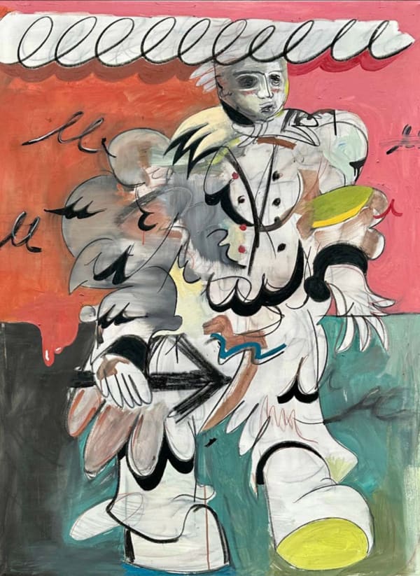 Alexander Koch, Figure with motion Lines, 2025