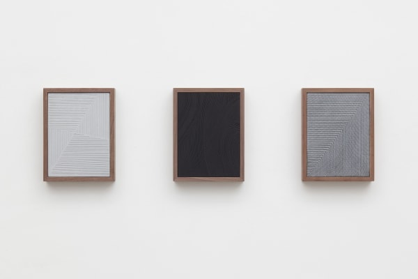 Anthony Pearson, Untitled (Etched Plaster Triptych), 2016