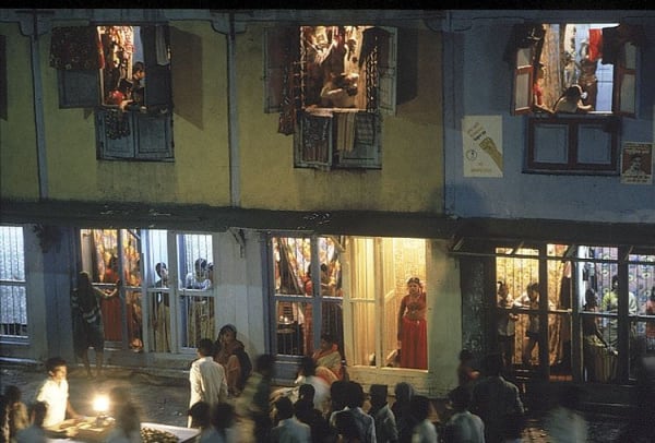 Cages on Falkland Road at Night, Bombay, India (from Falkland Road Series)