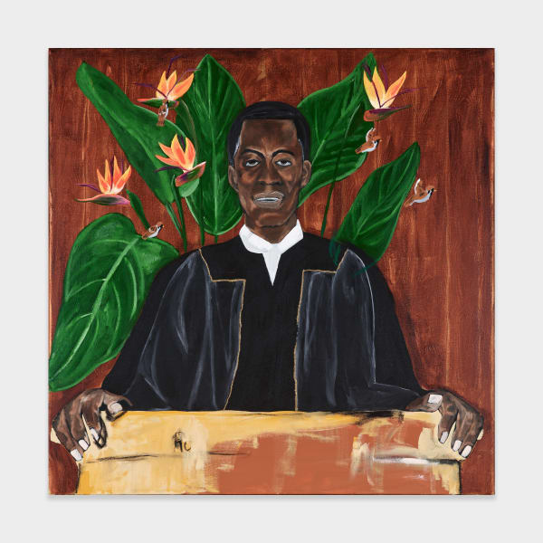 Jammie Holmes Untitled, 2022 Acrylic and pastel on canvas 36 x 36 inches 91.4 x 91.4 cm