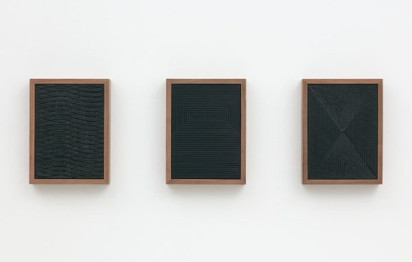 Anthony Pearson, Untitled (Etched Plaster Triptych), 2015