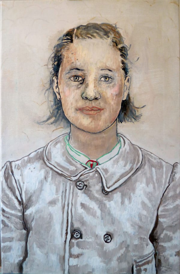 Young woman with grey coat