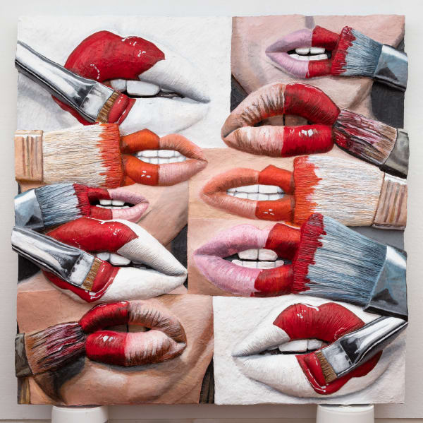 Gina Beavers, Painter's Lips, 2019
