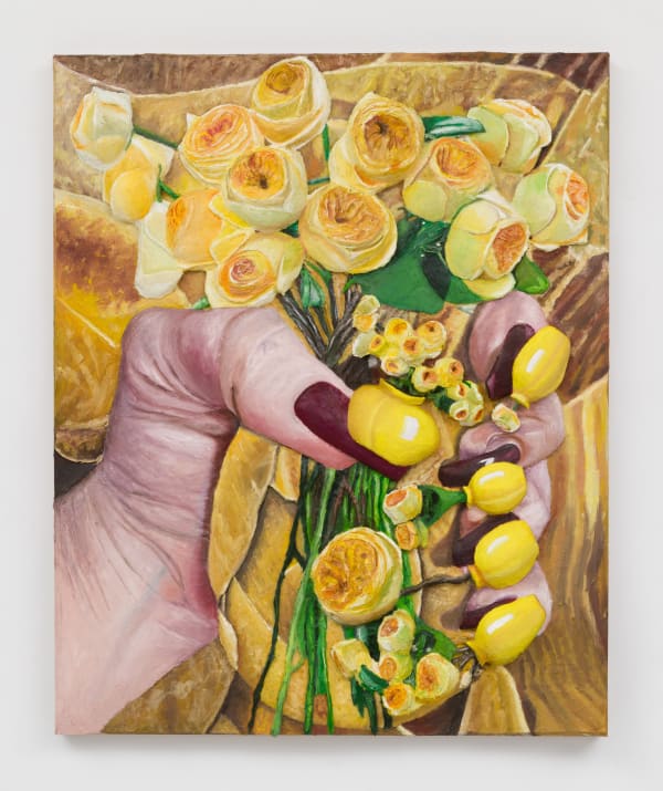 Gina Beavers, Yellow Flower Nails, 2023