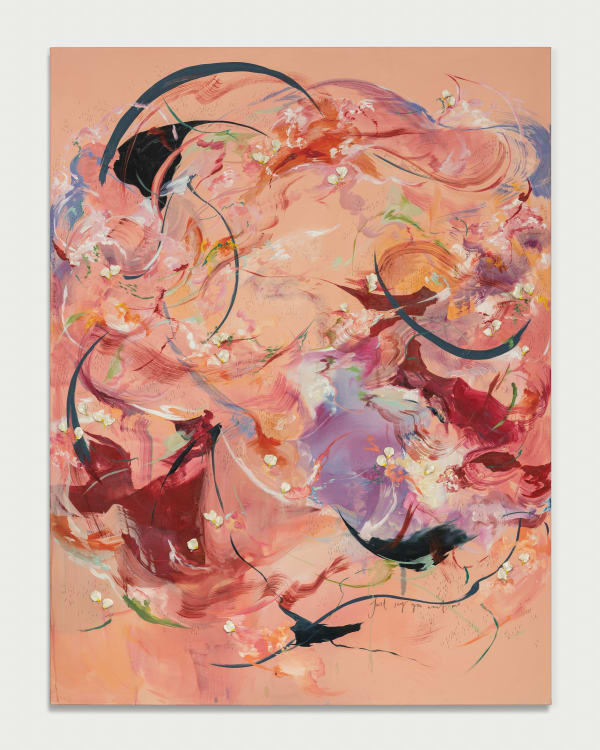 Michaela Yearwood-Dan That's all it takes, 2022 Oil paint and ceramic on canvas 82 5/8 x 63 inches 210 x 160 cm