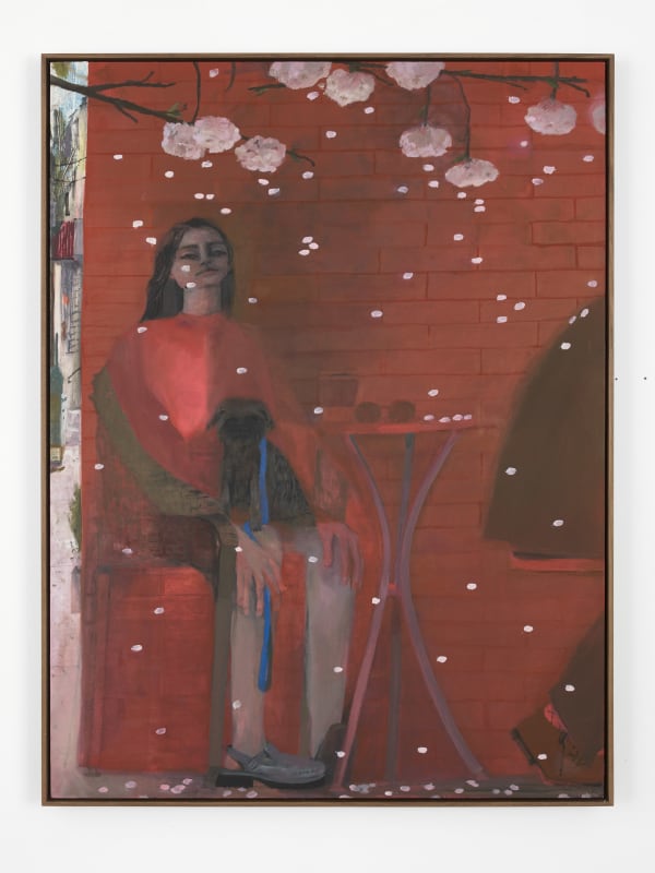 Aubrey Levinthal, Rittenhouse Lady with Cherry Trees, 2025
