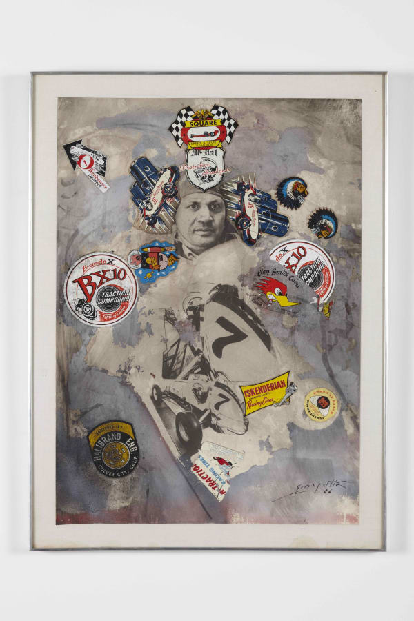 Salvatore Scarpitta, Autoritratto con auto da corsa (Auto Collage), 1966