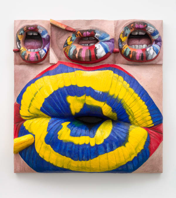 Gina Beavers, Sturtevant's Jasper Johns Lips, 2022