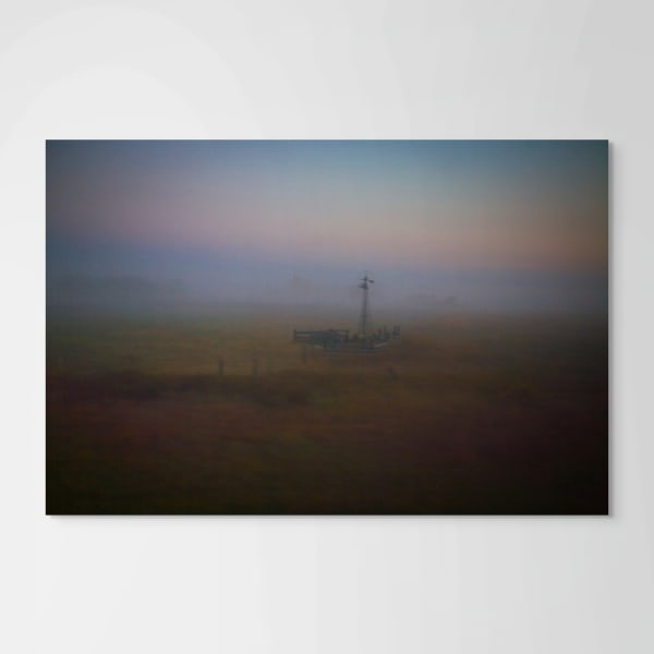 Stacey Evans, Windmill, North Dakota, 7:25:20AM, Empire Builder Route, Fall, 2007
