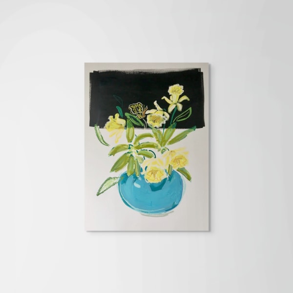 Karen Blair, Daffodils in a Bowl I, 2018